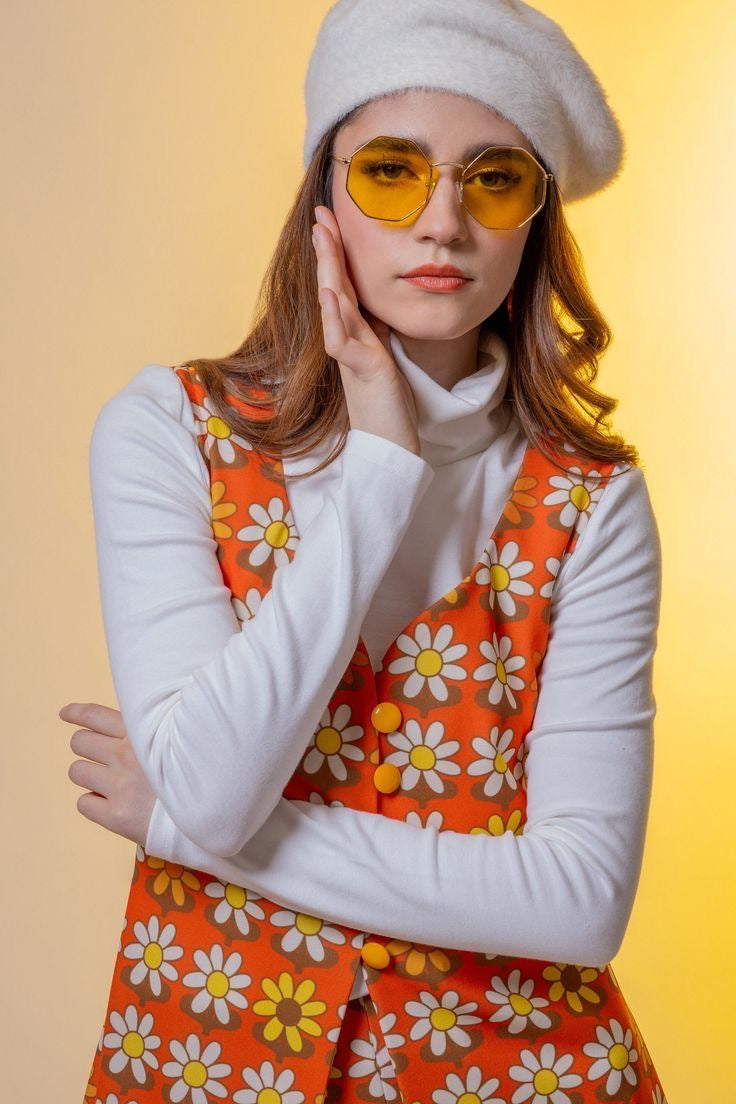 Daisies Vest & Shorts Set